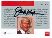Jack Kemp autographed trading card Pro Line Bills