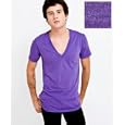 American Apparel - Tri-Blend Short Sleeve Deep V-Neck (TR456)