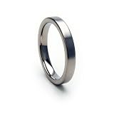 New 3mm Titanium Ring w/ Comfort Fit Band 100's of Sizes & Styles Available