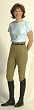 ON COURSE Cotton Natural Side-Zip Breech
