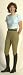 ON COURSE Cotton Natural Side-Zip Breech