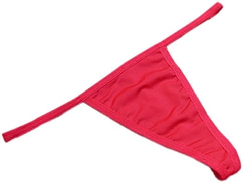 Landoo Women Lovely Type Adjustable Cotton G-string T-back Thong Panties (Red)