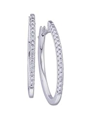 Pair 1/2 CT TW 14K White Gold Diamond Earring