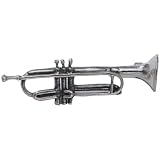 Beautiful Sterling Silver Trumpet Pin - B001M2H6NO