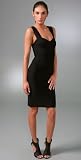 Herve Leger Novelty Essentials V Neck Cocktail Dress
