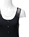 Doublju Women Sleeveless Lace High low Button Down Girlish Tank Top