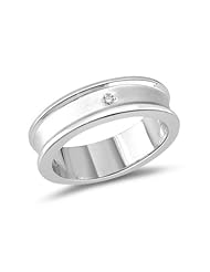 Diamond Accented Ring in Silver