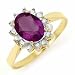 Certified 1.26ctw Amethyst & Diamond Ladies Ring Gold Originally $620.00 (J14)