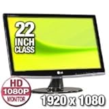 LG 22" PC Monitor 1920 x 1080 Resolution