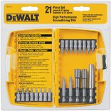DeWalt DW2161 21 Piece Screwdriving and Nutdriving Set in Plastic Case