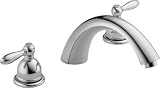 Peerless Faucet PTT298628 Two-Handle Roman Tub Faucet Trim with Metal Lever Handles, Chrome