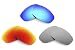 VL Polarized Ice Blue, Fire Red & Silver Ice Replacement Lenses for Oakley Split Jacket Sunglasses Combo