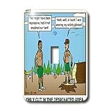 Rich Diesslins Funny KNOTS Scouting Cartoons - The Ax - Only Cut in the Designated Area - Light Switch Covers - single toggle switch
