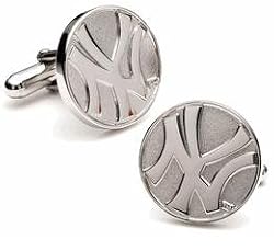 Silver Edition Yankees Cufflinks