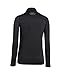 Under Armour Boys' ColdGear Armour Fitted Mock Shirt, Black /Steel, Youth Large
