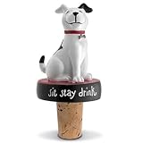 Corky the Happy Puppy Wine Bottle Stopper