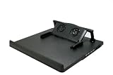 Syba SY-NBCP-STD4U Laptop Stand and Cooler pad with 2 Fans and Built-in USB Hub
