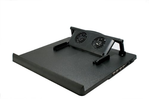 Syba SY-NBCP-STD4U Laptop Stand and Cooler pad with 2 Fans and Built-in USB Hub