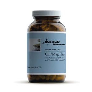 Metabolic Maintenance - Cal/Mag Plus w/Vitamin D & K2 180 caps