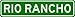 RIO RANCHO City Limit Sign - High Quality Aluminum