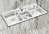 Elkay LCR4322-6 Lustertone Stainless Steel Sink with 6 holes
