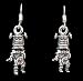 Sterling Silver Kachin Mana Kachina Earrings, #816