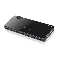 [New Release] Anker® Uspeed USB 3.0 7-Port Hub + 2 Charging Ports - 5V 2.1A and 5V 1.5A, 12V 4A Power Adapter and 3.5-foot USB 3.0 Cable Included