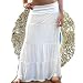 Ladie's Micro Jersey Fold-Over Long Skirt