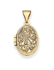 Genuine IceCarats Designer Jewelry Gift 14K Oval Locket