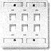 83936-1, Connector Accessories Faceplate Almond (5 Items)