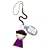 A di Alessi Mr Chin Cell Phone Charm, Red (ASG88 R)