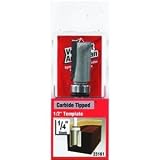 Vermont American 23161 1/2-by-1-Inch Straight Router Bit, 1/2-Inch Top Ball Bearing 1/4-Inch Shank