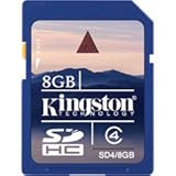 Kingston 8GB SDHC CLASS 4 FLASH CARD (Memory & Blank Media / Memory- SD- Fu ....