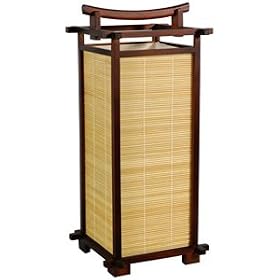 Asian Home D�cor - 18 Nara Wood and Bamboo Matchstick Japanese Lantern Oriental Lamp -... from Lava Lamps