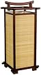 Unique Simple Elegant Beautiful Gift Idea - 18" Nara Wood Bamboo Japanese Design Electric Paper Lantern Table Lamp