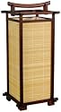Unique Unusual Eclectic Simple Lighting - 18" Nara Wood Bamboo Japanese Design Electric Paper Lantern Table Lamp