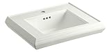 Kohler K-2239-1-NY Memoirs Pedestal Lavatory Basin with Single-Hole Faucet Drilling, Dune Kohler K-2239-1-NY Memoirs Pedestal Lavatory Basin with Single-Hole Faucet Drilling, Dune
