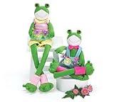 Adorable Mr. & Mrs Frog/Toad Shelf Sitters For Nursery,Toddler Or Home Decor