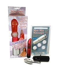 Deluxe Rabbit Pearl Vibrator Pink Adult Anal Sex Toy Kit