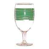 Fiesta Shamrock Stripe 16-ounce Glass Goblet by Fiesta