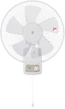 YAMAZEN 30cm壁掛扇風機(押しボタンスイッチ)  YW-SA301(W) ホワイト