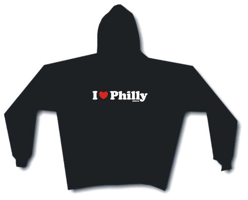 I Heart (Love) Philly Men's Hoodie Sweat Shirt XL, White