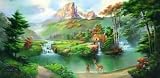 Woodland Valley Surrealism Wallpaper Mural
