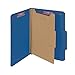 Smead Classification Folders, Pressboard with SafeSHIELD Fasteners, 1 Divider, 2" Expansion, Letter Size, 50% Recycled, Dark Blue, Box of 10