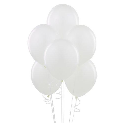 White Matte Balloons (6) Party Supplies