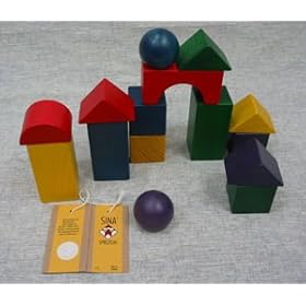 【クリックで詳細表示】Amazon.co.jp ｜ ベビー積み木 15ピース ｜ おもちゃ 通販