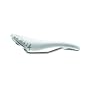 Fizik Aliante Carbon K:ium Twin Flex Road Bicycle Saddle (Solid White with Matte Chrome Scuff Guards)