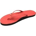 Womens Rainbow Sandals Premier Leather Single Layer Narrow Red Size 11 (11.75")