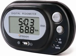 Oregon Scientific PE320 Digital Pedometer with Distance Calculator, Black