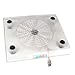 Notebook Cooler Pad w/1 Large Built-in Silent Fan (Clear)